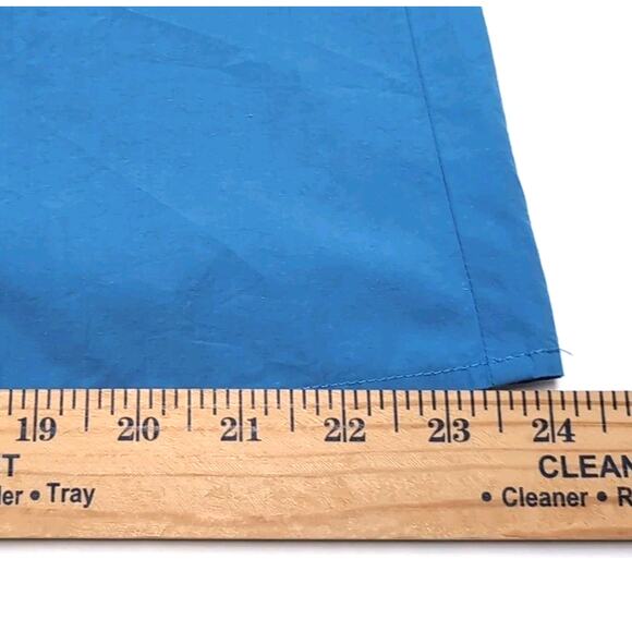 Eileen Fisher Wide Leg Crop Pant Size L Calypso Blue Organic Cotton Poplin NWT - Picture 15 of 15